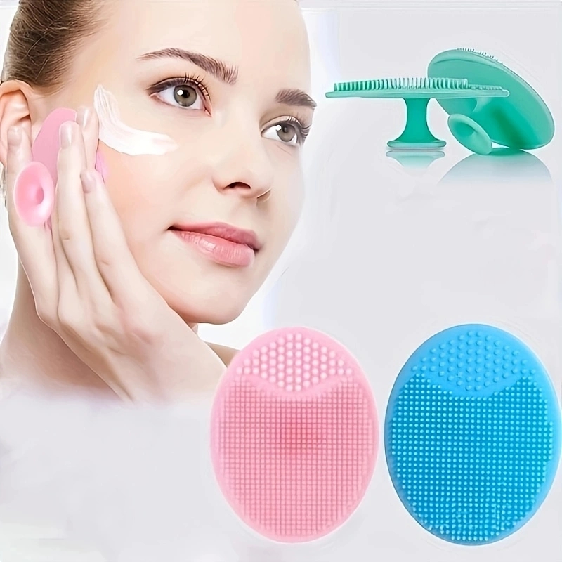 Soft Facial Cleaning Tools Bla - Silicone Face Scrubber Electric ulasan dan harga