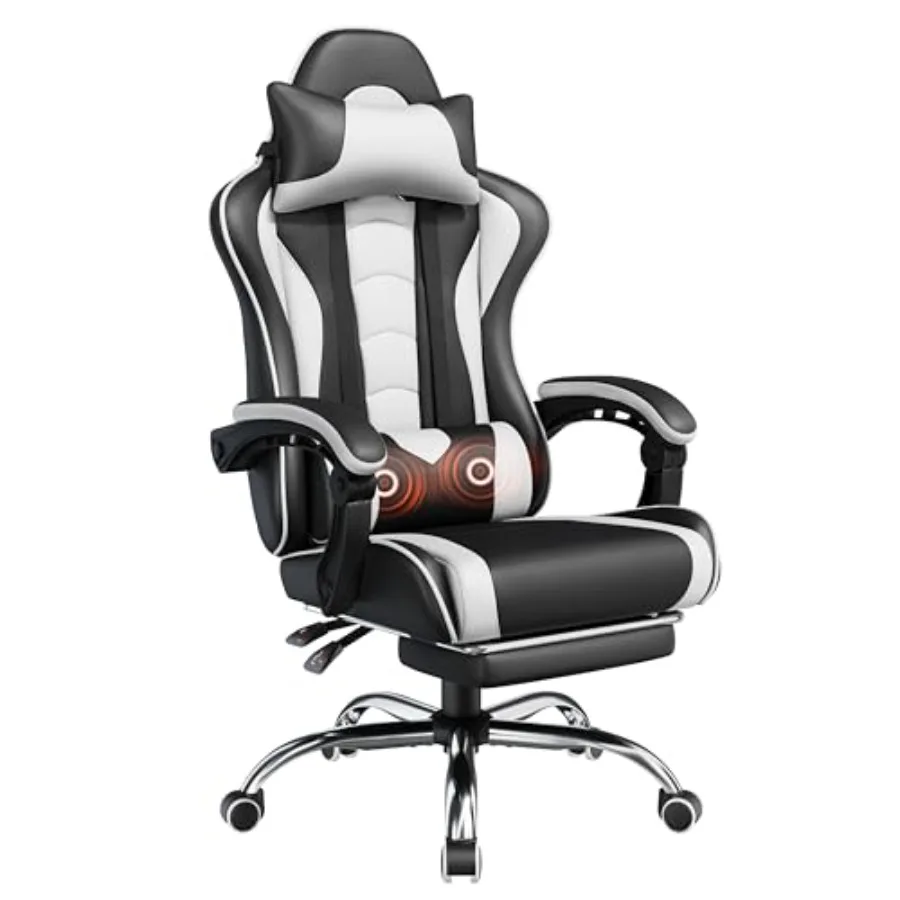 Gaming chair with footrest, ma - Massage ulasan dan harga