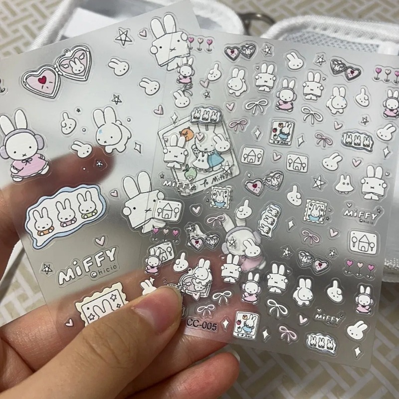 Miffy cartoon nail stickers an - Nail Art ulasan dan harga