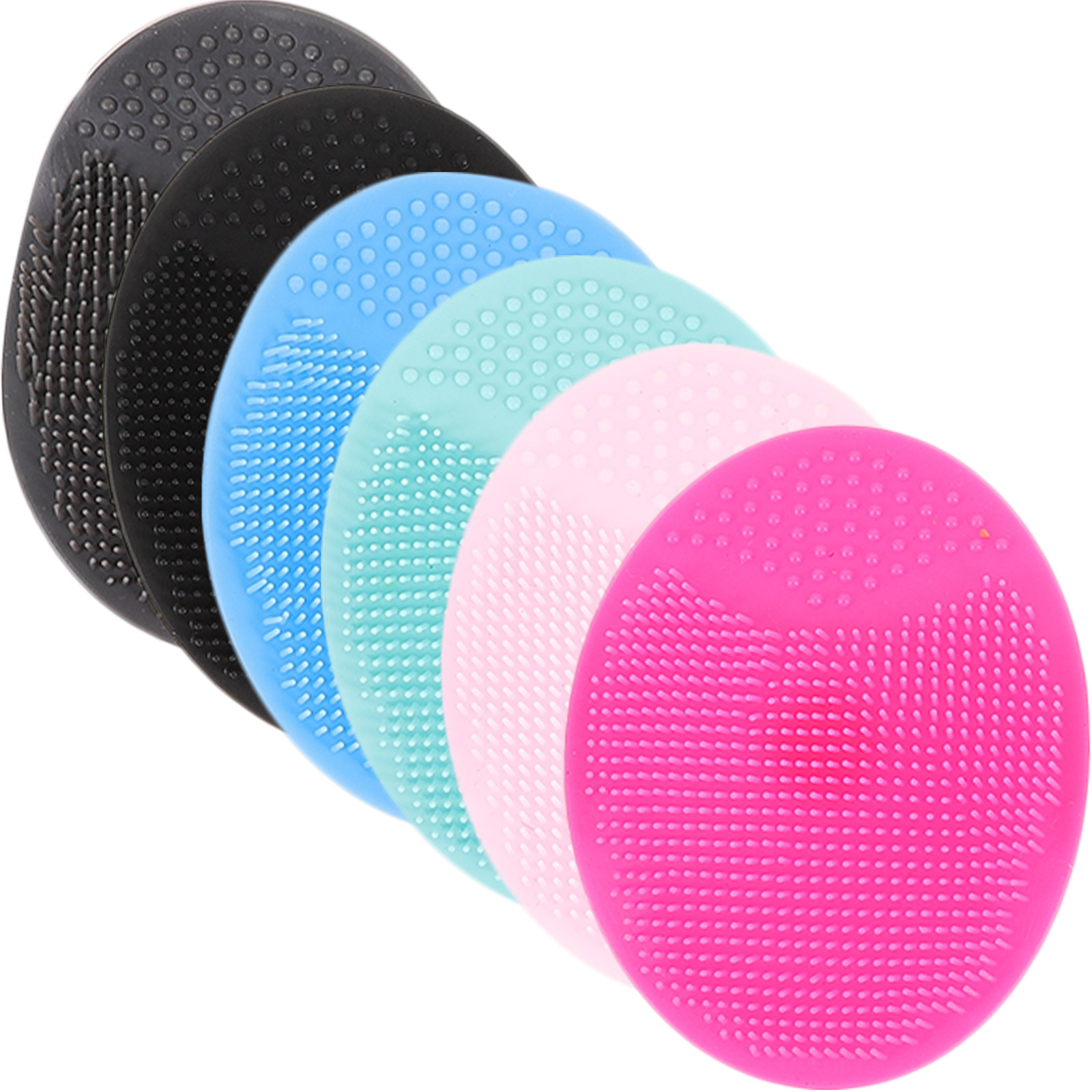 6 Pcs Cleansing Brush Pore Cle - Silicone Face Scrubber Electric ulasan dan harga