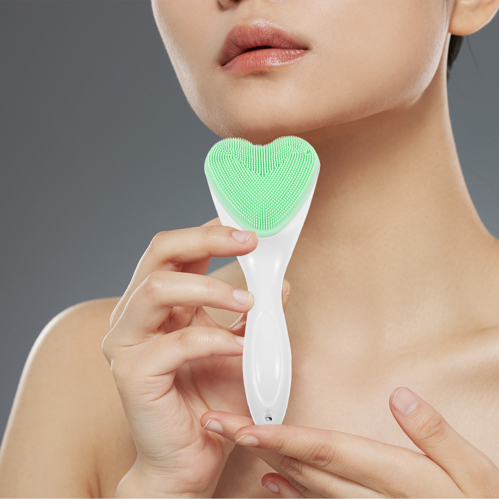 Facial Cleansing Brush Silicon - Silicone Face Scrubber Electric ulasan dan harga