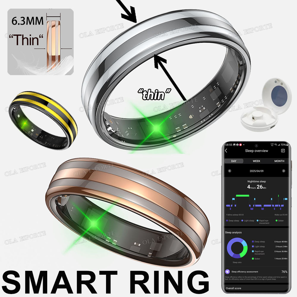 New Smart Ring Heart Rate Stre - Health Monitors ulasan dan harga