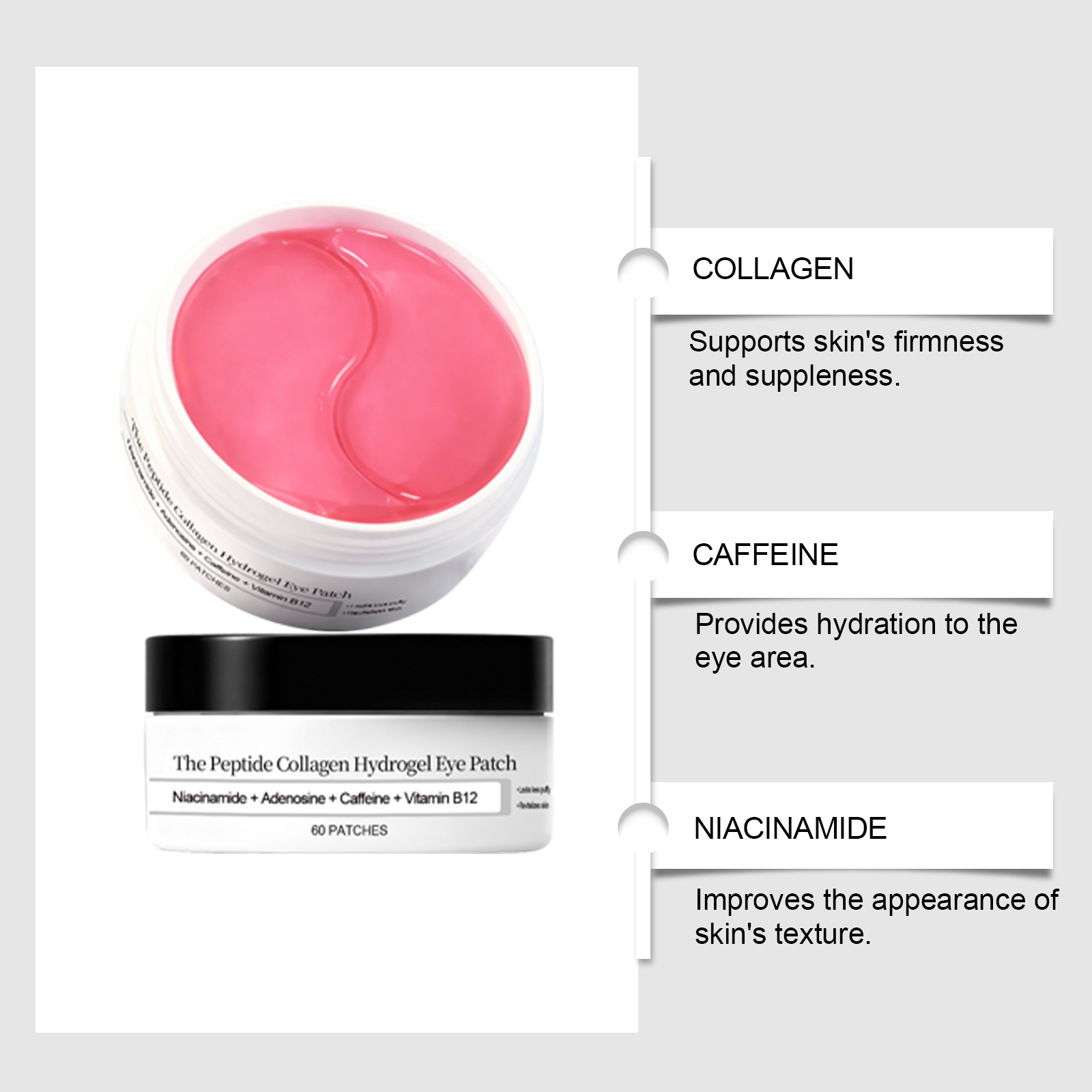 Collagen Eye Mask, Hydrating U - Collagen Under Eye Patches ulasan dan harga